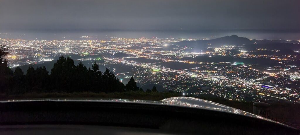 米の山展望台からの夜景