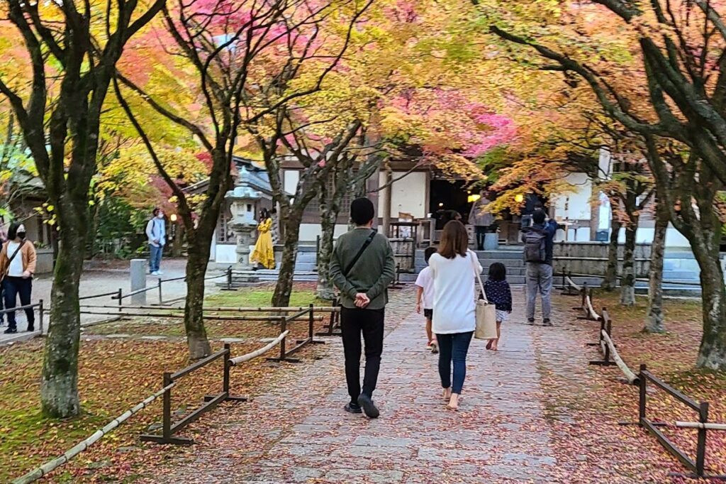 呑山観音寺の紅葉